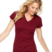 Junior Fit V-Neck Fine Jersey Tee