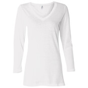 Missy Three-Quarter Sleeve Jersey V-Neck Tee