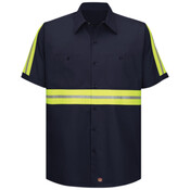 Enhanced Visibility Short Sleeve Cotton Work Shirt