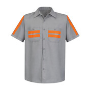 Men's Enhanced Visibility Industrial Work Shirt