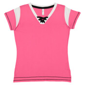 Women's Lace Up Fine Jersey Tee