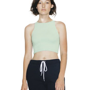 Women's Cotton Spandex Sleeveless Crop