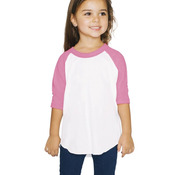 Toddler 50/50 Poly/Cotton Three-Quarter Sleeve Tee