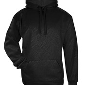 Line Embossed Hooded Sweatshirt