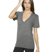 Unisex Triblend Deep V-Neck Tee