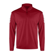 Metallic Print Quarter-Zip Pullover