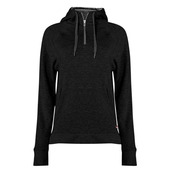 FitFlex Women's French Terry Hooded Quarter-Zip