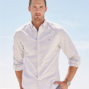 New England Solid Oxford Shirt