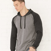 Fine Jersey Hooded Long Sleeve Raglan T-Shirt