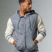 Slub Full-Zip Hooded Sweatshirt