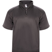 Poly Fleece Short Sleeve Quarter-Zip Pullover