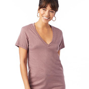 Women's Weathered Slub So Low V-Neck Tee