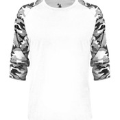 Vintage Camo Triblend Baseball T-Shirt