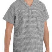 Checked V-Neck Chef Shirt