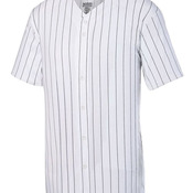 Pinstripe Full Button Baseball Jersey