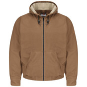 Brown Duck Hooded Jacket - EXCEL FR® ComforTouch® - Tall Sizes