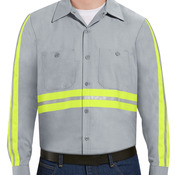 Industrial Enhanced-Visibility Long Sleeve Work Shirt